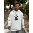 thumbnail image 2 of Cute Funny Vampire And Bats Hoodie Juniors -Image by Shutterstock,  Small, 2 of 4