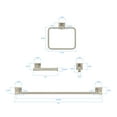 thumbnail image 2 of Nuk3y Senna Modern Square 4-Piece Bathroom Hardware Accessory Set, 2 of 11