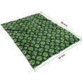 thumbnail image 4 of Green Skull Pattern Blanket,Comfortable Soft Lamb Wool Throw Blanket,All Season,Warm Lightweight Blankets for Sofa Bed Couch Living Room Chair,60"x80", 4 of 4