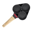 thumbnail image 3 of Sartén 3 En 1 Sartén Multiusos Para Hamburguesas Sartén Antiadherente Para Crepes Sartén Para Panqueques De Aluminio Con Mango De Madera Aislante Para Panqueques Hamburguesas Huevos Carne Serendint HA013210-00, 3 of 7