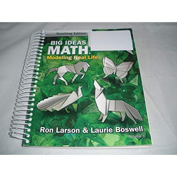 Pre-Owned Big Ideas Math: Modeling Real Life - Grade 3 Teaching Edition Volume 1, 9781635988871, 163598887X, Hardcover,