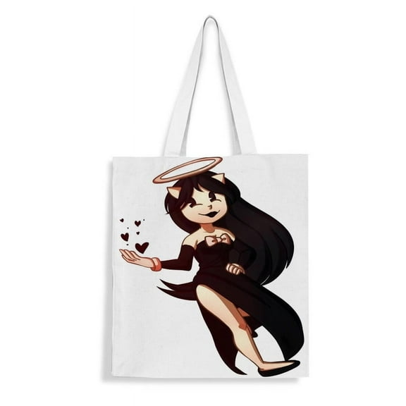 Bendy and the Ink Machine handbag 13.8×15.8 inches made of canvas material durable and stylish showcasing personal style