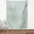 thumbnail image 3 of Ambesonne Modern Fabric by the Yard Upholstery, Thin and Bold Stipes, 5 Yards, Pale Sage Green White, 3 of 4