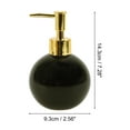 thumbnail image 4 of Unique Bargains 1 Pc Simple Round Soap Pump Dispenser for Bathroom Hotel 300ml Black Gold Tone, 4 of 6