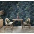 thumbnail image 4 of Navy Berry Enchanted Lush Landscape Tropical Wallpaper, 4 of 4