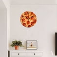 thumbnail image 4 of Round Wall Clock,Pepperoni Pizza With High-Definition Ultra Detail,Silent Non-Ticking Wall Clock Decor for Home Office Kitchen Living Room Bedroom(10inch), 4 of 4