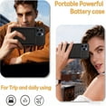 thumbnail image 6 of Battery Case for iPhone 12 & iPhone 12 Pro,10000mAh Portable Power Bank with Battery Level Display,Soft TPU Rechargeable Charging Cover（Black）, 6 of 8