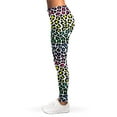 thumbnail image 3 of Colorful Stained Glass Mosaic Print Leggings, Art Sexy Yoga Leggings For Women., 3 of 5
