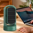 thumbnail image 6 of TISHITA Portable Heater Desktop Heater Small Heater PTC Ceramic Heating Household Fan Heater Electric Space Heater for Household Dorm Green, 6 of 8