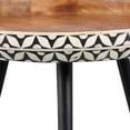 thumbnail image 4 of East at Main Jada Geometric Bone Inlay Round End Table, Black, 4 of 6