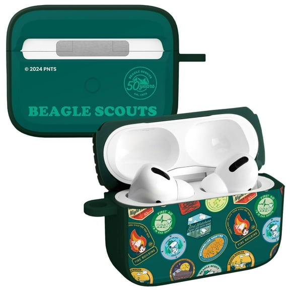 Peanuts Beagle Scouts HDX Case Cover Compatible with Apple AirPods Pro 1 & 2 (Patches) by Affinity Bands