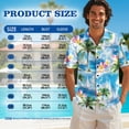 thumbnail image 6 of Jeiento Beach Coconut Tree Couples Vacation Outfits Matching Sets Womens Summer Dresses Mens Button Down Short Sleeve Shirt Beach Vacation Tiered Short Dresses, 6 of 6