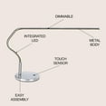 thumbnail image 4 of JONATHAN Y Julian 15" LED Integrated Task Lamp, Chrome, JYL7003A, 4 of 7