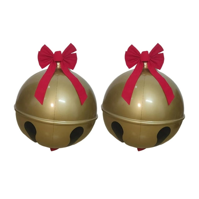 2x Campana de Navidad de estilo Campanas de granja de Navidad Adornos decorativos Manualidades Colgante para bodas Fiestas Vacac perfecl Campanas de viento
