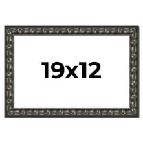 19x12 Frame Black-Brown Medieval Solid Wood Picture Frame | 1.5 Inch Moulding Width | Gotham