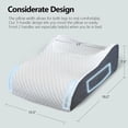thumbnail image 7 of Oaskys Memory Foam Leg Elevation Pillow, Multi-functional Support Cushion, Ergonomic Knee Pillow, Helps Relieve Leg Pressure & Improves Sleep Comfort, 7 of 7