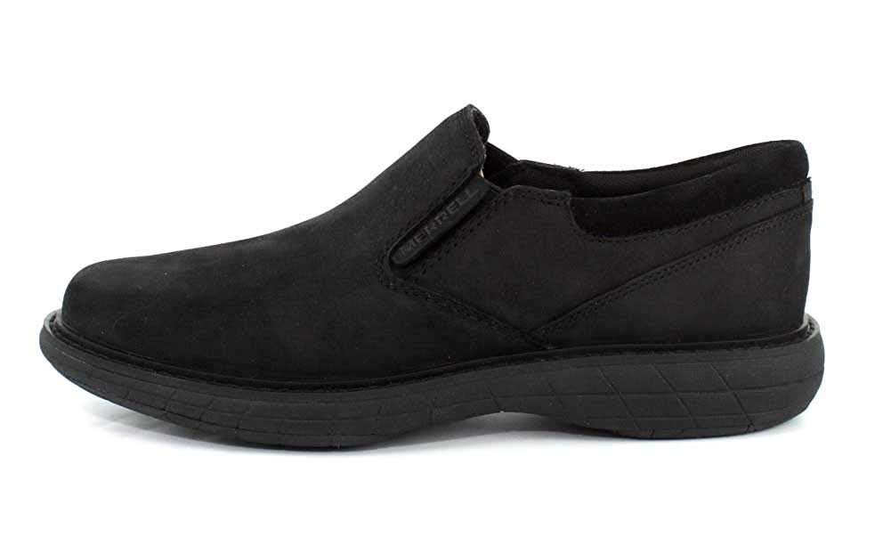 Merrell World Vue Moc Men\'s Size‎ 9.5 Black Suede Slip-on Sneaker Loafer J94037 Merrell Loafer Black Casual Shoes for Men for sale | eBay main image 4