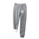 thumbnail image 1 of Gibobby Pantalones para mujer deportivos Pantalones casuales de invierno con estampado de flores de diente de león, cálidos y polares, con bolsillo y cintura larga(Gris,G), 1 of 3
