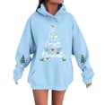 thumbnail image 1 of WZXFASHION Chandails à Capuche de Noël pour Femmes Chandail Surdimensionné pour Femmes avec Adorable Graphique de Gnome Chandail à Capuche Confortable pour Femmes Liquidation Chandail de Pêcheur, 1 of 4