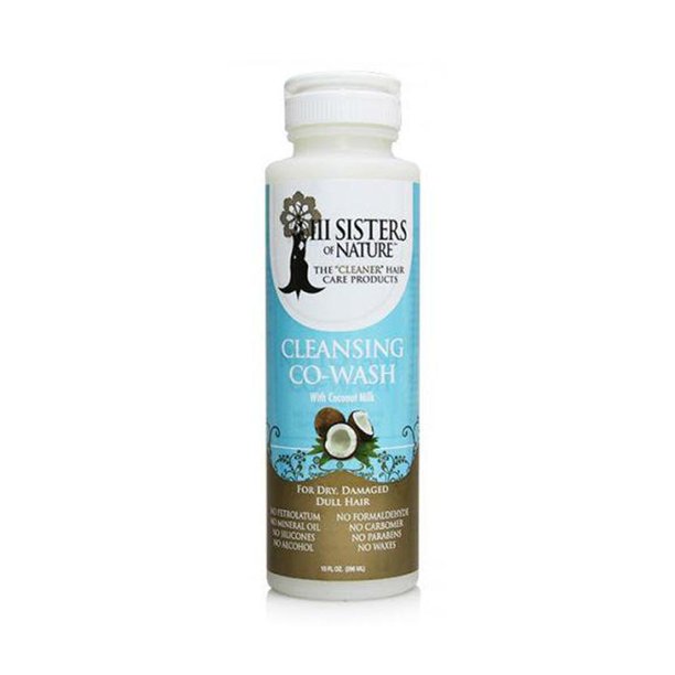 3 Sisters Of Nature Cleansing Co Wash with Coconut Milk, 10 Oz
