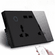 thumbnail image 3 of Adecuado para el enchufe inteligente con wifi Graffiti, panel de vidrio templado, hogar inteligente, interruptor de enchufe universal de pared USB de 2 orificios, 3 of 5