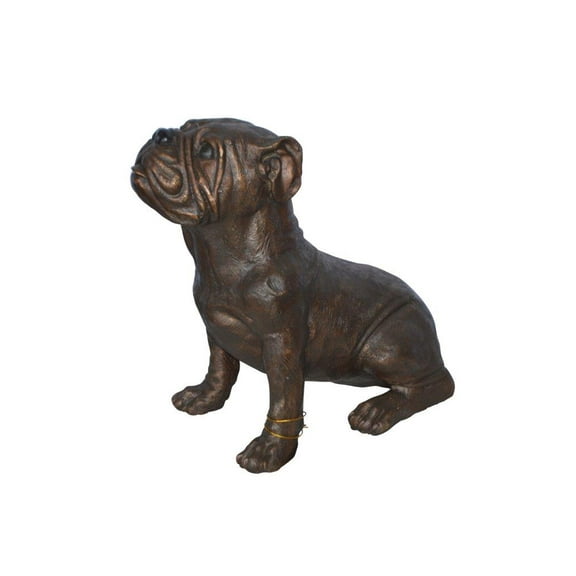 Beautiful bulldog bronze statue -  Size: 16"L x 7"W x 16"H.