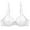 White, variant on Fully See Through Women's Underwear Mesh Bra See Through Soft Steel Ring Breathable Sexy Bra