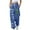 Blue 02, variant on Womens Sweatpants St. Patrick's Shamrock Print Cinched Bottom Joggers with Pockets Drawstring Wide Leg Pants (XL, White 03)