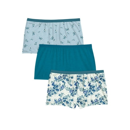 

Comfort Choice Women s Plus Size Women s Boyshort Panty 3-Pack Underwear