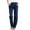 Dark Blue, variant on Jeans for Women Stretchy Elastic Waist Denim Pants with Pockets