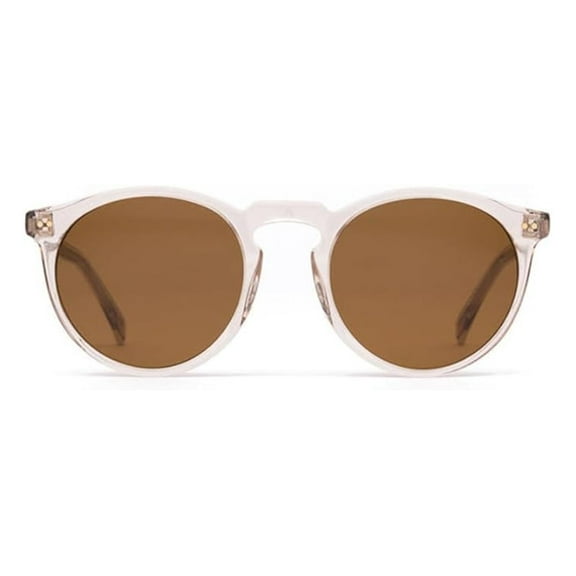 Omar Polarized Sunglasses EcoCrystalSand Brown Round