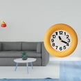 thumbnail image 2 of Adorno de tesoro festivo y reloj de pared analógico silencioso para dormitorio, cocina, comedor, inauguración de la casa y regalo de año Nuevo., 2 of 8
