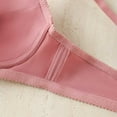 thumbnail image 4 of Fatuov Push Up Underwire Bras for Women Comfort Bra for Gift, Full Coverage Solid Color Supportive Lightly Lined Bra 38B, Pink, 4 of 4