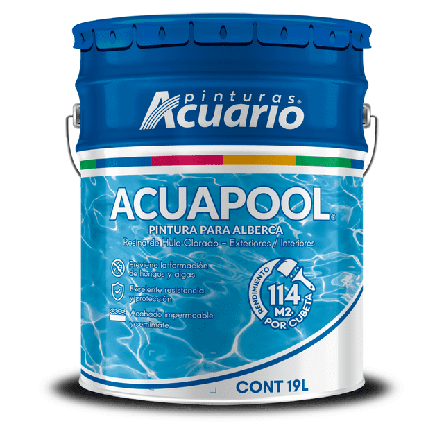 Pintura Para Alberca Acuario AcuaPool 19 Lts Blanco