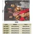 thumbnail image 3 of Blanket Michael Actors B. Jordans Throw Flannel Blankets Warm Soft Cozy Fuzzy Air Conditioning Blanket for Living Room Sofa Bed Gift Blankets for All Seasons 30"x40", 3 of 6
