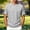 Gray, variant on Men Rivet Short Sleeve T-Shirt, Crew Neck Raglan Seam Loose Fit Elastic Solid Casual Summer Top Big & Tall Size M-5XL White
