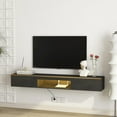 thumbnail image 2 of Floating TV Stand Wall Mounted with 16-Color LEDs, 69" Modern TV Cabinet, Entertainment Center for 60-70 Inch TVs, 2 of 8