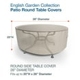 thumbnail image 5 of Budge XSmall Tan Tweed Patio Outdoor Round Table Cover, English Garden, 5 of 9