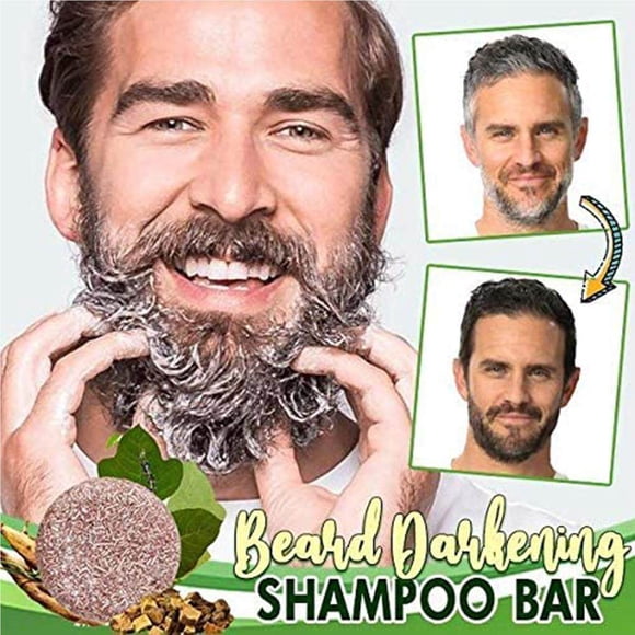 fastboy Beard Darkening Shampoo Bar Beard Wash Bar Hair Darkening Shampoo Soap for Men