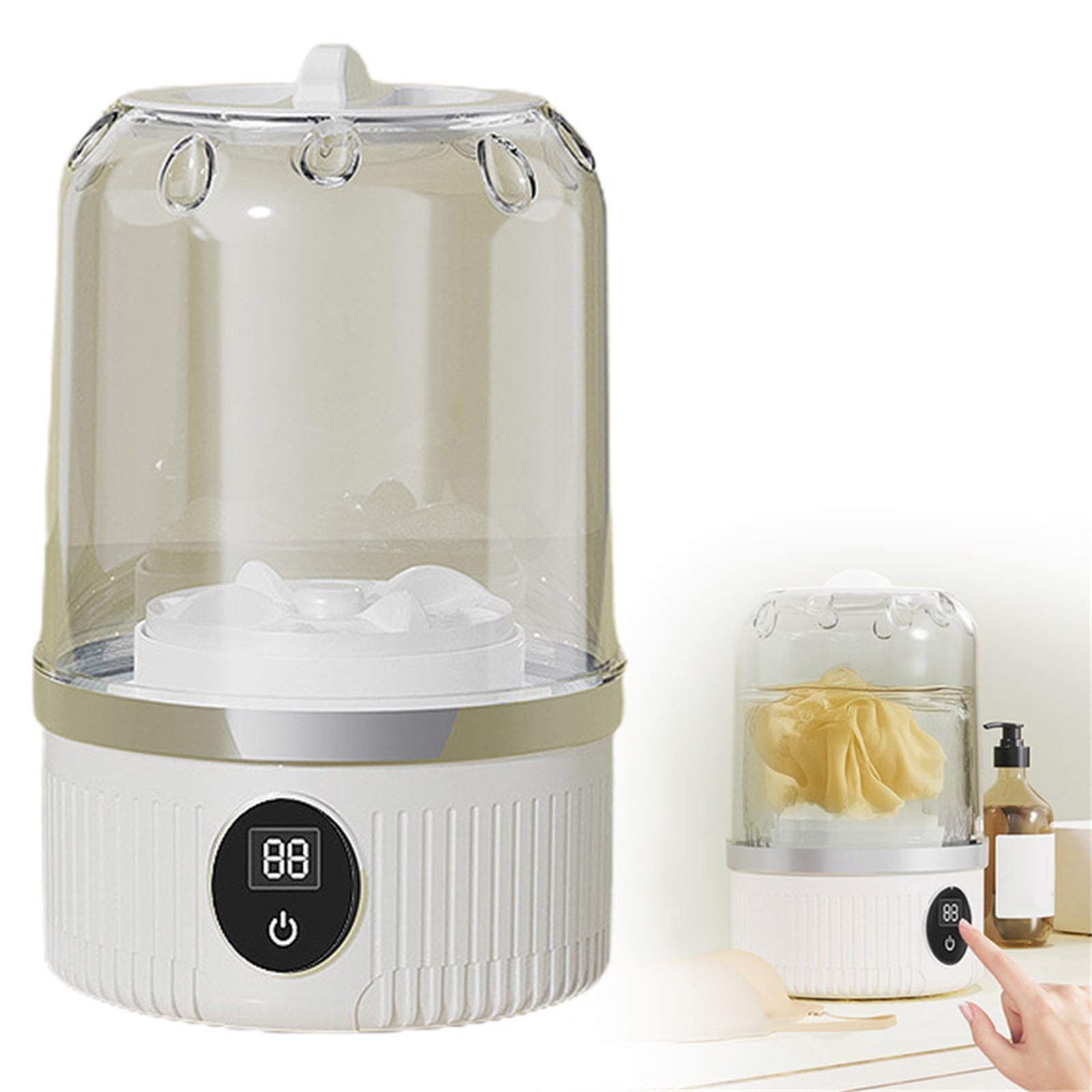 Portable Rechargeable Underwear Washer Cordless Mini Washing Machine with 1L Capacity