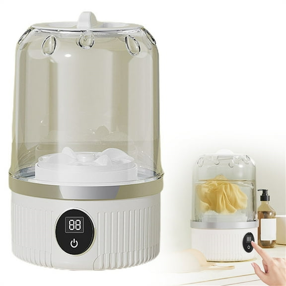 Underwear Washer Portable Rechargeable Cordless Washing Machine 1L Capacity White High Efficiency Small washing machine