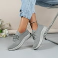 thumbnail image 5 of Sopiago Womens Sneakers Womens Walking Shoes Athletic Sneakers Comfortable Lightweight Shoes Gym Running Work Casual Shoes Grey,40, 5 of 6