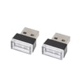 thumbnail image 1 of Unique Bargains 2pcs Interior Flexible USB LED Light Atmosphere Ambient Lamp for Car, 1 of 8