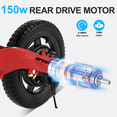 thumbnail image 4 of 24V Electric Bike for Kids, 180w Electric Balance Bike with12 inch Pneumatic Tire, Adjustable Seat, Up to 5.6 Miles Electric Bike for Kids Ages 3-5,Red, 4 of 6