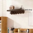 thumbnail image 5 of Luoshdecor Wood Coat Rack Wall Mount,Wave Walnut Coat Hooks for Hanging Clothes, Hats, Towels, Bags, 5 of 6