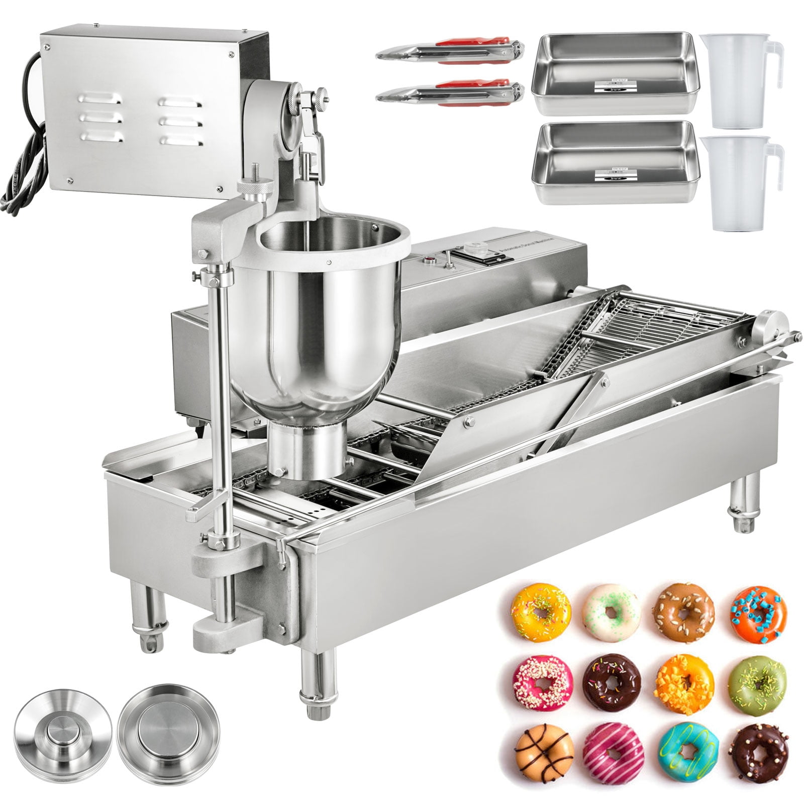 Details about   New Automatic Stainless Steel Mini Donut Maker Donut Making Machine 3 sizes CE T 