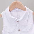 thumbnail image 4 of Zpanxa Ensembles d'Été Courts pour Filles Couleur Unie Confortables Manches Courtes Col Rond Blouses Ensembles 2-3 Ans, 4 of 6