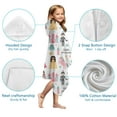 thumbnail image 7 of Fantasy Princess Pattern Hooded Bath Towel，50"x30" for Ages 3 To 12 Kids, Quick Dry Lightweight Soft Microfiber Hood Beach Towel Cover Up for Kids, 7 of 7