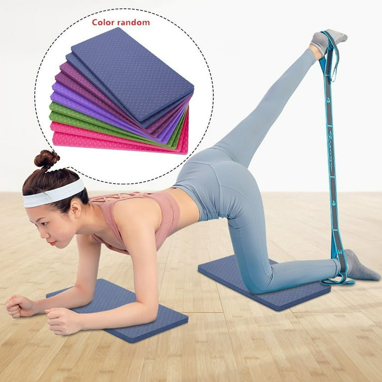 Geege Yoga Knee Pad Cushion Soft Thick Gym Fitness Exercise Yoga Pilates Mini  Yoga Mat 