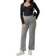 thumbnail image 2 of Pantalones de maternidad de mujer INSPIRE CHIC con cintura elástica, cordón, sobre el vientre, de pierna ancha, con bolsillos, color gris claro S, 2 of 6